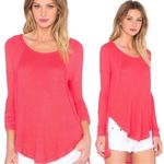 Free People Ventura Thermal Tunic Top Red Poppy Small Boho Valentine’s Day Photo 2
