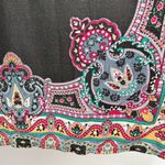 Funky People Bohemian Print Black Dress Mid Length Sleeves Fits Size Large Photo 5