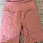 Beyond Yoga  Rose Gold Champagne Print Athletic Biker Yoga Shorts size small Photo 0