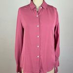 Theory Silk Tie-Cuff Shirt in Orchid Pink Photo 1