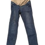 Müm maternity boho fringe ankle jeans size small Blue Photo 1