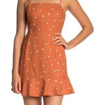 COAST | Burnt Orange Square Neck Mini Dress Photo 0