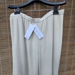 Eileen Fisher NWT  Silk Georgette Crepe Lantern Pant Bone M Photo 5