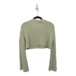 Next Level Apparel SHEIN Mint Green Cropped Sweater | Mock Neck | Flared Sleeves | Size Medium Photo 3
