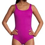 Lands End Hot Pink Tugless One Piece Soft Cup Sporty Swimsuit Size 16 Photo 0