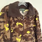 Ralph Lauren Lauren Active Thermal Pullover Camo 3/4 Zip Jacket Women's XL Brown Photo 1