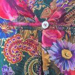 Victoria's Secret  Floral Silk Pajama Top Vintage 90s Gold Label Floral Size L Photo 2