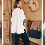 Frank & Eileen AUDREY Funnel Neck Capelet Photo 4