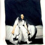 BILLIE EILISH BLACK TEE 2019 WE SLEEP CONCERT TOUR 100% COTTON S PREOWNED Photo 1