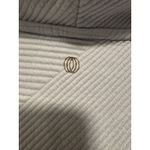 Balance Collection  Quilted‎ Funnel Cowl Neck Pullover Lightweight Gray Top Large Photo 5