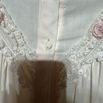 VINTAGE KOMAR ROBE/DUSTER (L) Beautiful‎ lace and rosettes. Pre Photo 10