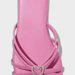 Wild Fable shoe Women Tanya Strappy Heart Slide Barbie Pink Sandal new Size 9.5 Photo 0