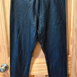 Ci Sono faux leather leggings black, high-waisted leggings women’s XL Photo 0