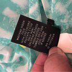 Lane Bryant  Sleeveless Ruffle Front Dress Abstract Print Teal White 14/16 Photo 3