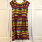 Nanette Lepore  striped bright beaded dress sz 8 Photo 6