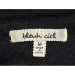 Bleuh Ciel Ladies Black Embroidered Floral Lace Up V-Neck Shift Dress Size M Photo 7