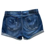 One Teaspoon  Distressed Rolled Hem Denim Shorts Photo 1