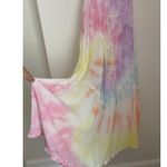 SWF Revolve Tie Dye Dynamic Maxi Dress Tie Straps Rainbow EUC M Australia Pink Size M Photo 6