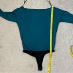 Paige  Suvi‎ Long Sleeve Off The Shoulder Bodysuit Midnight Cyan XS Photo 7