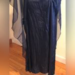 Alfred Angelo Alfred Angel Maxi Beautiful Navy Blue Gown Sz XL Photo 7