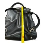 Moda Luxe  Convertible Black Leather Backpack Photo 5