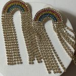 Nasty Gal Rainbow Rhinestone Waterfall Earrings Photo 1