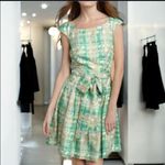 Kate Spade  New York SILK RETRO
Plaid Fit & Flare Dress 60s Style Size
4 Photo 1