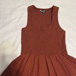 Steve Madden  Women’s Dress Size M Brown Casual Fall Fitted Top Loose Skirt Photo 3