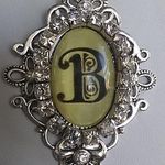 Ladies' Old English Monogram Initial Necklace b Photo 0