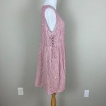 4 Our Dreamers Dress Womens L Red Stripe Linen Cotton A Photo 6