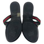 Gucci  Interlocking GG Web Strap Thong Sandal Black Size 36.5 Photo 10