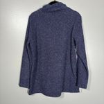Lily London Women's Artsy Lagenlook Blue Turtleneck Fleece Sweater Photo 5