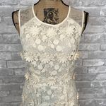 Urban Outfitters Thistlepearl Crochet Lace Floral Ivory Dress Photo 2