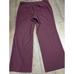 Zac + Rachel Maroon Dark Red Women's Straight Leg Dress Pants Plus Size 20W Photo 2
