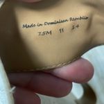 Jack Rogers  Women's  Two Band Leather Slides Slip On Flops Sandals White 7.5 Photo 4