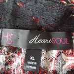 Heart Soul XL Paisley Poncho Lace Top Plus in Black Red Size 16 Photo 3