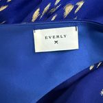 Everly  Royal Blue with Gold A-line Mini Dress Women’s size Small Photo 4