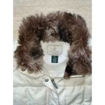 Ralph Lauren Lauren  Womens Medium Vest Cream‎ Quilted Fur Collar Full Zip Photo 3