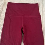 Lululemon High-Waisted  Burgundy Leggings Photo 3