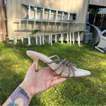 Veronica Beard Gaffney Sandal in Sand/Topaz size 5 Photo 8