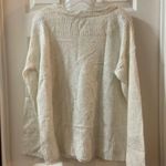 Peter Nygard  Cream/Silver Metallic Knit Sweater L Photo 8