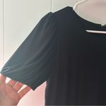 Loft NWT  Puff Sleeve Flounce Drop Waist Stretch Dress D2 Photo 4