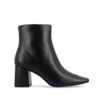 Journee Collection  Women’s Haylinn Square Toe Bootie- Black- Size 9.5 Photo 3