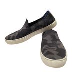 Rothy's Rothy’s the Original Slip On Sneaker Women’s 9 in Black Grey Camo Print Photo 4