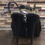 Guess animal print chiffon platform heels Photo 3