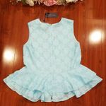 Tommy Hilfiger Aqua Pendulum Blouse Size Small Photo 2