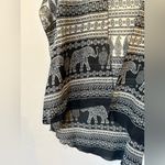 Live 4 Truth Elephant Print Open Front Kimono Boho Lightweight Cardigan S  Photo 3