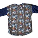 Disney Donald Duck mosaic print cotton blend long sleeve T-shirt, size 12 women Photo 5