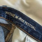 American Eagle Mid Wash  Ripped Jean Shorts Photo 5