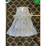 Draper James RSVP Blue & White Embroidered Sleeveless Baby Doll Dress Plus 3X Photo 10